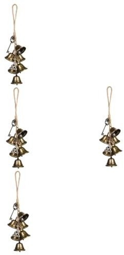 BESPORTBLE 4stücke Witch Wind Chime Dekorativer Tür Und Balkonanhänger Traditioneller Metall Handgefertigt Für Garten Und Kleine Windspiele Mit
