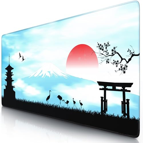 TITANWOLF Tapis de Souris Gaming XXL 900x400mm, Mouse Pad Mat, sous-Main Bureau Gamer Extra Large en Tissu, Base antidérapante, Haute précision et Vitesse, pour Souris claviers Roccat Razer Logitech