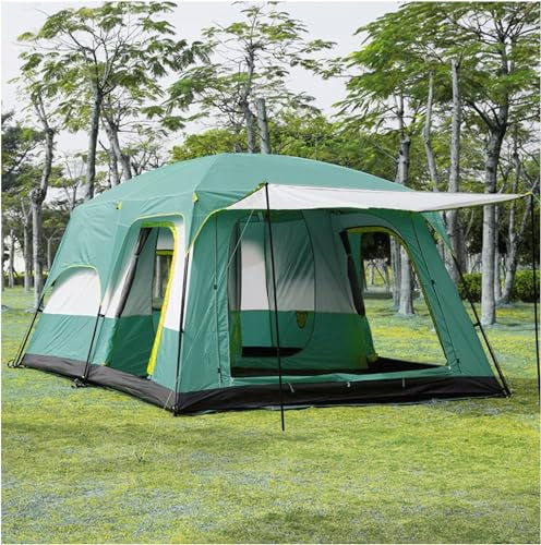 SJHDHDA Campingzelte für 5 bis 8 Personen, Belüftung, Sonnenschutz, Instant-Kuppelzelt, stabile und leichte Tunnelzelte für Camping, Wandern, Bergsteigen Learned extensively