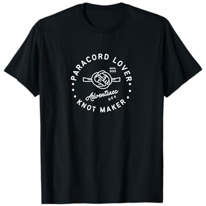 Paracord-Liebhaber, lustiges Hobby-Survival-Abenteuer mit Knotenknoten T-Shirt
