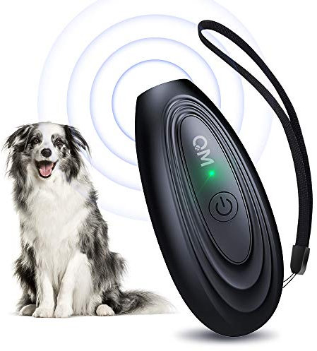 Bubbacare Anti Bell Gerät Hunde, 16.4 Fuß Lange Reichweite Antibell Ultraschall Gerät, Tragbare Wiederaufladbares Antibell für Hunde, Hundetraining und Verhaltenskorrektur