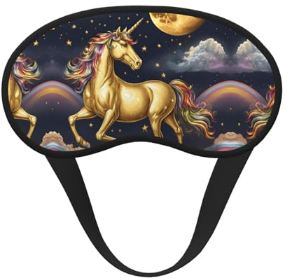 Schlafmaske mit Einhorn-Design, weiche Abdeckung, kein Druck zum Schlafen, Augenmasken für Seitenschläfer