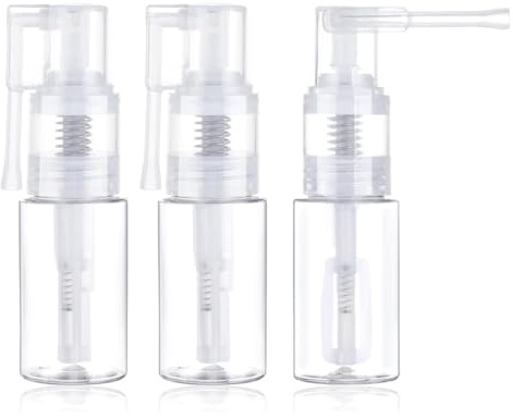 Rersduyt 3Pcs Glitter Duster Sprayer, 35ml Transparent Glitter Duster Sprayer Bottle, Dry Powder -Bottle Empty