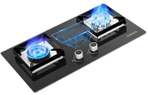 Piano Cottura A Gas,piano Cottura A 2 Fuochi,bruciatore Wok Con Funzione Di Temporizzazione,potenza Nominale 5,2 KW,for Campeggio,alloggi For Studenti,casa(LPG)