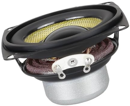 Wilgure Haut-parleurs À Cônes en Fibre De Verre À 20 Cœurs Construction ABS + Métal Les Bords Caoutchouc Améliorent La Durabilité Et La Stabilité Sonore pour Les Automobiles Haut-Parleur De Métal