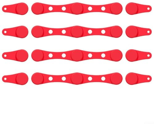 Gettimore Boucle en silicone pour friteuse à air, 4 ensembles de supports de papier sulfurisé sécurisés avec aimants résistants à la chaleur pour paniers de friteuse à air, rouge/noir/gris