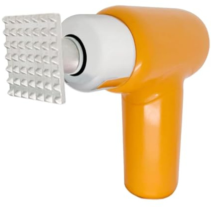 KHZKHC Batticarne Elettrico da 25 W, Macchina Batticarne Portatile, con 6 Livelli Regolabili, Testa a Martello Rimovibile, Design Impermeabile, per Manzo, Pollo E Bistecche