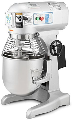 OrangeA Commercial Food Mixer 10 Litre Capacity Stand Mixer Heavy Duty 370W Electric Dough Mixer with 3 Agitator Attachments (10L)