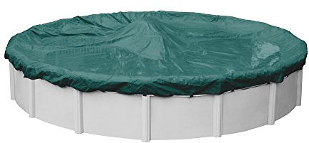 Pool Mate 3918-4-PM Commercial-Grade Winter Round Above-Ground Pool Cover, 18-ft, Teal Green