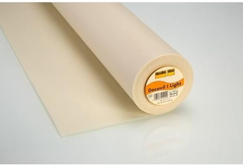 Vlieseline Decovil I Light Lightweight Iron-On Pad with Leather-Like Handle for Creative Work Such as Bags, Hats, Belts (0.90m x 15m)