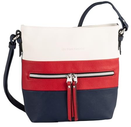 TOM TAILOR Ellen Damen Umhängetasche Crossbody Bag Mittelgroß Blau