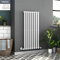 Warmehaus Radiatore verticale di design singolo, 1200 x 545 mm, colore: Bianco