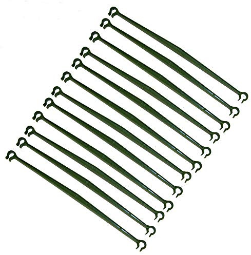 12 Stück Tomaten Spalier Verbinder, Pflanzenstütze (30cm/11.8inch) | Rankstab Stange Stab Tomatenstäbe Verbinder Pflanzstabverbinder für 11 mm Durchmesser Pflanzstäbe