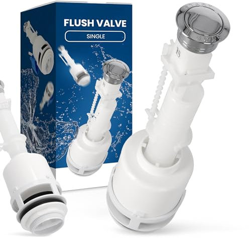 WC Spülventil Ablaufventil | Entwässerungsventil Spülgarnitur Kunststoff Keramik-Spülkasten Toilettenspülkasten Toilettenspülung Klospülung Spülmechanismus Spülkastenarmaturen