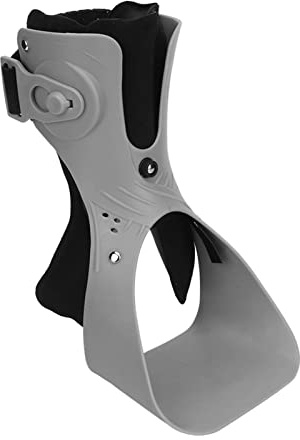 TUORE Foot Drop Brace, Posture Correct Foot Drop Orthosis Hollow Heel Rotary Buckle Soft Lightweight for Paralysis for Walking (Right Foot L)