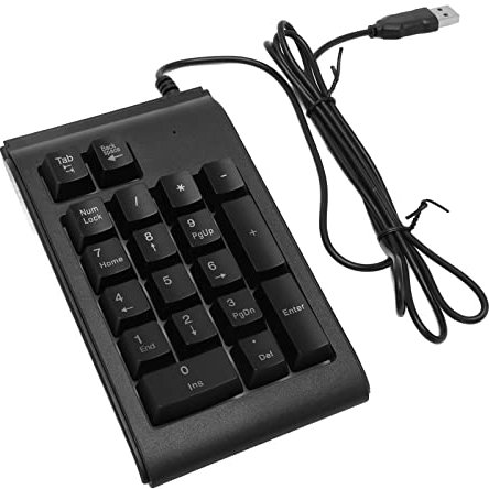Bewinner Tastierino Numerico USB, Tastierino Numerico Portatile a 19 Tasti, Estensioni Tastiera Numerica contabilità Finanziaria, Tastierino Numerico Retroilluminato RGB per Laptop, PC,