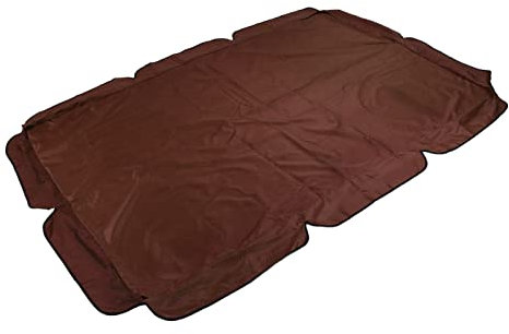 TOPINCN Toldo Abatible, Cubierta de Toldo Abatible, Protección UV, a Prueba de Sol, Oxford Recubierto de Plata 210D para Jardín (Marrón)
