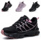 Scarpe Antinfortunistiche Donna Scarpe da Lavoro Leggere con Punta in Acciaio Traspiranti Scarpe Sicurezza Comode Nero Rosa EU 39