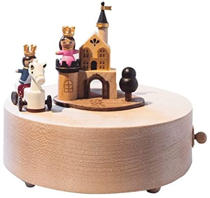 Spieluhr Musikbox, Rotierende Spieluhr Aus Holz Prinz Charming Heimdekorationen Für Halloween, Weihnachten, Jahrestag, Geburtstag Musikspieluhr Spieldose