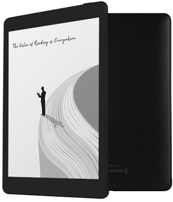 HUIOP E-Book Reader, livre électronique E-ink 6 pouces e-reader 1 Go + 32 Go Android 8.1 papier numérique Bloc-notes support Wifi & BT connexion écran luminosité réglable port de type C