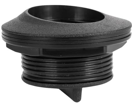 Malloy Bouchon de Vidange D' Marine de Sortie de Soupape de Dalot de Bateau et Bague D'Étanchéité pour Yacht Hors-Bord, Etc. Accessoires de Bateau Marine Noir