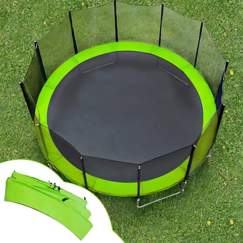 Trampolin-Zubehör, 3 m Ersatz-Trampolin-Pad, Sicherheitsfederabdeckung, Polsterung, grün, Outdoor, 305 cm