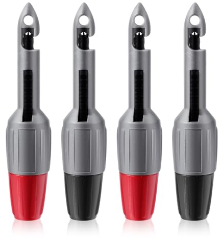 4pcs Wire Piercing Probe Kit, 3.78x0.79in Insulation Piercing Clip Wire Piercing Tool Piercing Probes for TP81 Multimeter Voltage Voltmeter Thermometer Testing(2mm, 4mm)