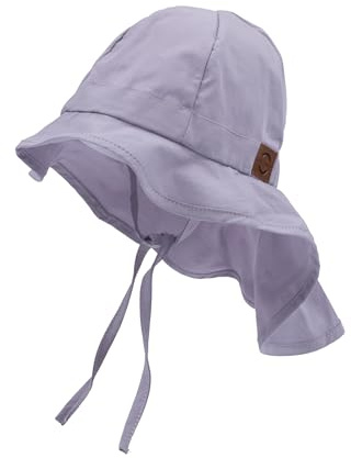 Mikk-line Cappello da sole per neonati protezione UV 50 protezione per il collo – Cappello da sole per neonati - Berretto con visiera per bambini per bambine e bambini – Cappello estivo leggero per