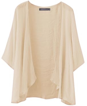 ZANZEA Women Chiffon Kimono Cardigan Open Front Capes Sheer Shrug Top Swim Beach Cover Up Beachwear Blouse Wrap