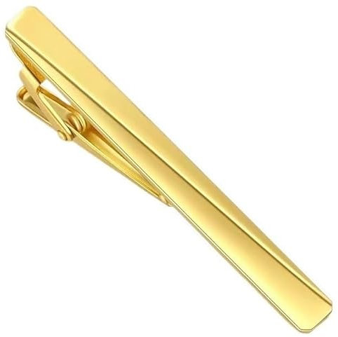 Slipsklämma,slipsklämma for män,Klips for män, Slipsnål Silver Herr Kostymtillbehör presenter for män Alla hjärtans dag Slipstillbehör(Gold)