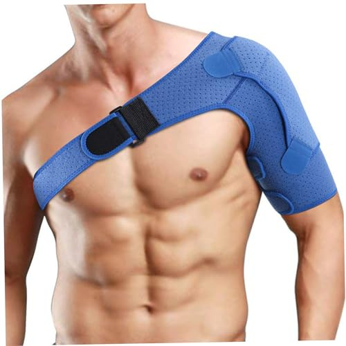 Ssguopte Portage épaule pour Les Hommes Brace de l'épaule à Double Couche pour Pack de Glace Support d'épaule néoprène avec Une Bracelet réglable Couleur de Couleur Single Brace