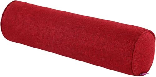Hoowarm Zylinderförmige Kissen für Kopf, Nacken, Rückenstütze Kissenrolle 40/45/55cm mit Reißverschlus Abnehmbar Waschbar Rollenkissen für Betten und Sofas Yoga(Color 9,20x100cm/8x39in)