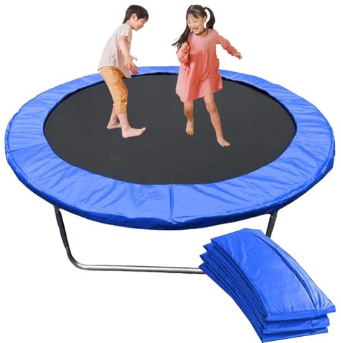 Trampolin randabdeckung 305 | Ø 244cm 305cm 366cm | - Reißfest & UV-resistent EPE-Schaumstoff, Federabdeckung Randschutz, Trampolin umrandung für Gartentrampoline (Blau,⌀8ft/2.44m)