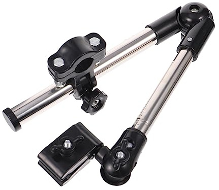 MUELODSIC Soporte de Paraguas para Bicicleta Ajustable Secciones Marco Estable y Duradero para Cochecitos y Bicicletas Fácil Instalación Manillar Protección Solar y Lluvia Color Aleatorio