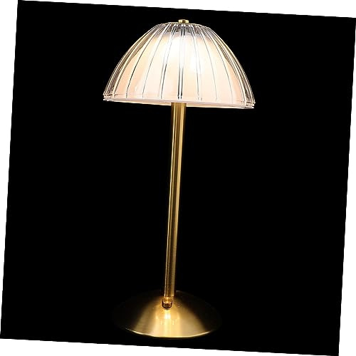 HAMPPLIES Lámpara de Mesa LED Recargable con Sensor Táctil Forma de para Mesita de Noche Luz Vintage para Dormitorio Salón y Romántica