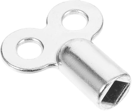 Angoily Radiator Bleed Valve Key Plumbing Radiator Bleeding Tool for Old Cast Heaters Home Boiler Heating System Silver