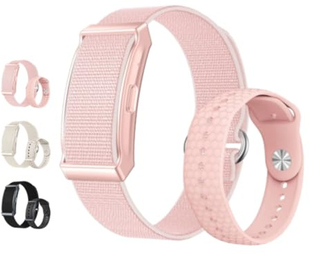 Ownmaxx Braccialetto Intelligente, Tracker senza display, monitoraggio sonno, frequenza cardiaca, SpO2 e contapassi (Rosa)