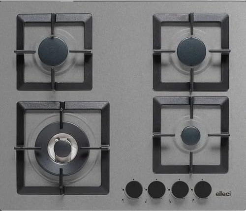 PGSP60148WS - Piano Cottura 4 Fuochi Gas Larghezza 60 cm (1 Bruciatore Wok) Cemento