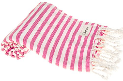 Bersuse 100% Baumwolle - Malibu Hamamtuch Pestemal - Rosa