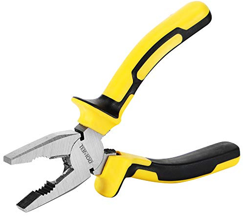 DOWELL Lineman's Zangen-Kombinationszange 8-Zoll-Zange mit Schneidekonstruktion aus Nickel-Chrom-Stahl mit professionellem Griff