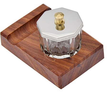 Hongma Pinselständer mit Tinte Holder für Federhalter aus Holz Kalligraphiefederhalter Elegant