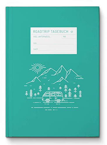 Einsteiger Reisetagebuch zum Selberschreiben - Roadtrip Logbuch & Reise Notizbuch I bis zu 3 Wochen, DIN A5 klein & leicht, mit vielen Extras & Infos