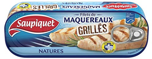 Saupiquet - Filet De Maquereaux Grillés Natures 120G - Lot De 4 - Vendu Par Lot - Livraison Gratuite En France
