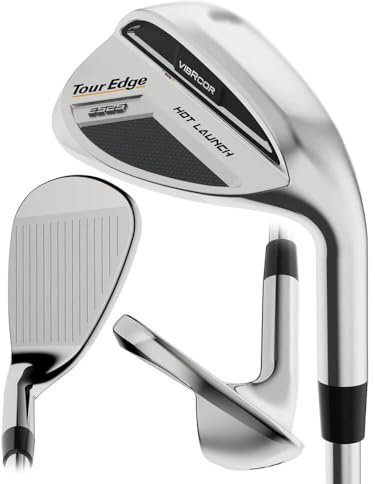 Tour Edge Hot Launch E525 VIBRCOR Sand Wedge 56* (Graphite UST Helium Black, Senior) 2025
