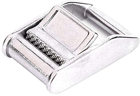 Nockenschnalle Strapazierfähiger Marine-Bootsgürtel aus Edelstahl. Nockenschnallenplatte zur Befestigung der Nockenschnalle innerhalb von 2,5 cm