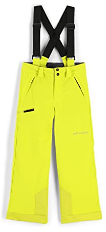 Spyder Boys Propulsion Pant Gelb - Primaloft wasserdichte isolierte Primaloft Jungen Skihose, Größe 16 - Farbe Citron