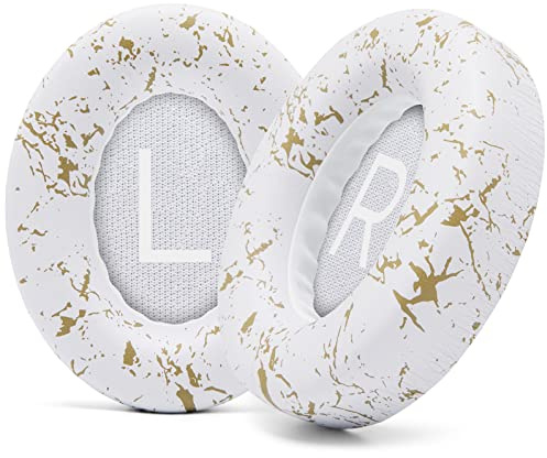 WC PadZ NC700 – Premium-Ohrpolster für Bose 700 Noise Cancelling (NC700) | Von Wicked Cushions | Weicheres PU-Leder, Premium-Memory-Schaum, extra dick & besonders langlebig | Gold Marble