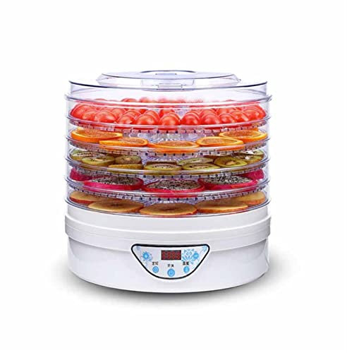 Food Dehydrator,Multi Function Mini Food Dehydrator Dried Fruit Mac,for Jerky, Meat, Herbs, Fruit, Dryer Mac with Digital Temperature,5 Trays