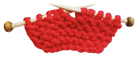 MagiDeal Puppenhaus Wollgarn Stricken gestrickt Fee Miniatur Strickgarn Nadel Pullover Set für 1:12 Puppenhaus Kind Puppenmöbel Ornamente, Rot