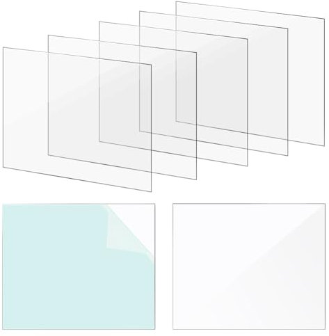 AHANDMAKER 25 Pack Plastic Welding Helmet Lens, 3.54x 4.33 Inch Welding Protective Lens Replacement, Clear Welding Lens Covers, Protective Plates for Welding Hoods and Welding Helmets